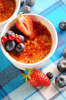 Creme brulee (krem brulee, yanık kremi)