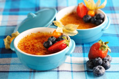 Creme brulee (krem brulee, yanık kremi)