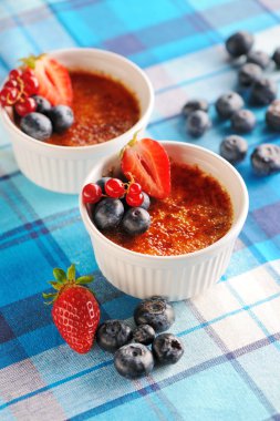 Creme brulee (krem brulee, yanık kremi)