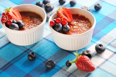 Creme brulee (krem brulee, yanık kremi)