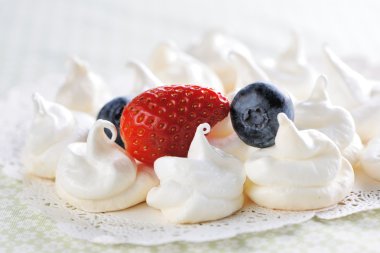 Cream meringues clipart