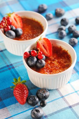 Creme brulee (krem brulee, yanık kremi)