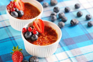 Creme brulee (krem brulee, yanık kremi)