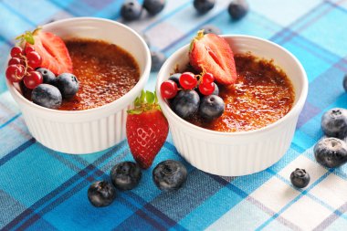 Creme brulee (krem brulee, yanık kremi)