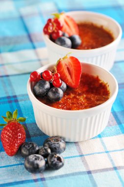 Creme brulee (krem brulee, yanık kremi)