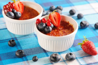 Creme brulee (krem brulee, yanık kremi)