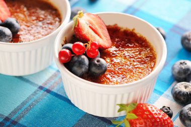 Creme brulee (krem brulee, yanık kremi)