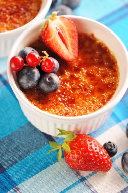 Creme brulee (krem brulee, yanık kremi)