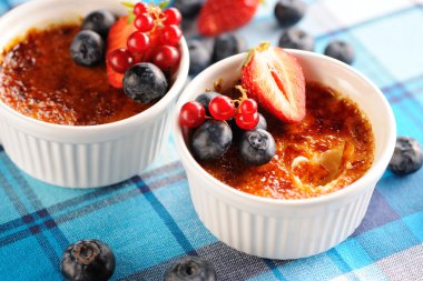 Creme brulee (krem brulee, yanık kremi)