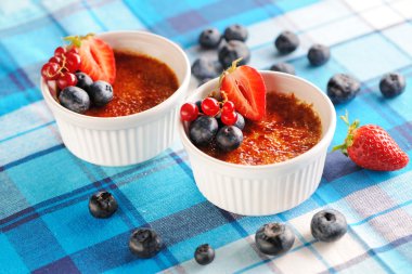 Creme brulee (krem brulee, yanık kremi)