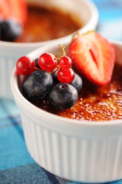 Creme brulee (krem brulee, yanık kremi)