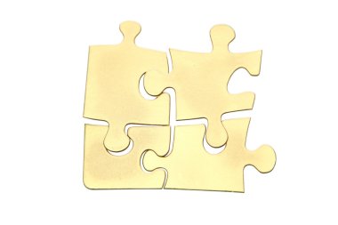 Golden puzzles clipart