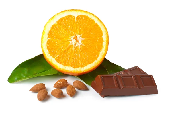 Cioccolato e ingredienti — Foto Stock