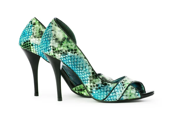 ファッション概念で緑の女性の靴 — ストック写真