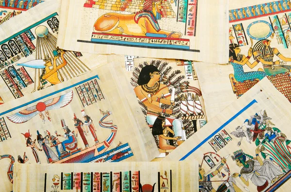 Concepto de historia egipcia con papiro — Foto de Stock