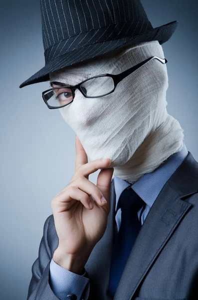 Man covered in medical bandages — Stock Photo, Image