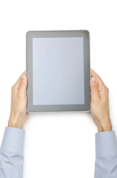 Tablet ordenador aislado en el blanco — Foto de Stock