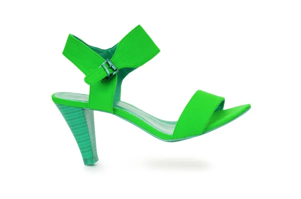 Πράσινο γυναικεία παπούτσια στην έννοια της μόδας — Φωτογραφία Αρχείου