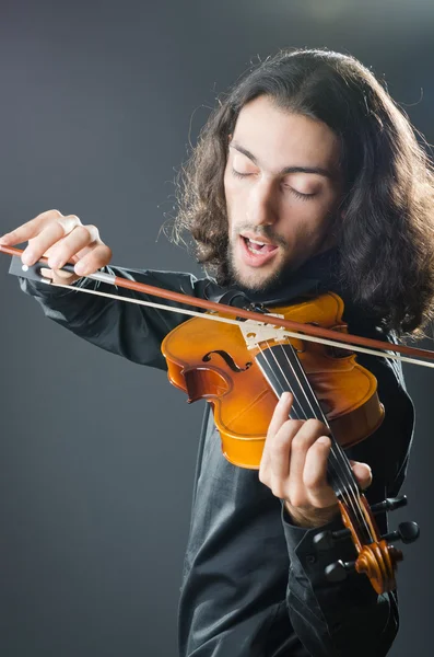 Violinista tocando el violín — Foto de Stock