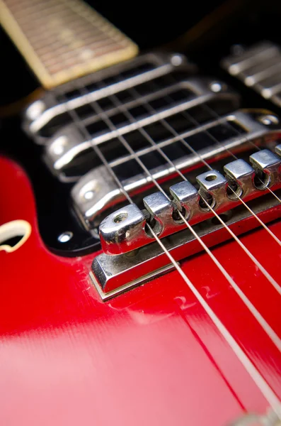 Primo piano della chitarra musicale — Foto Stock