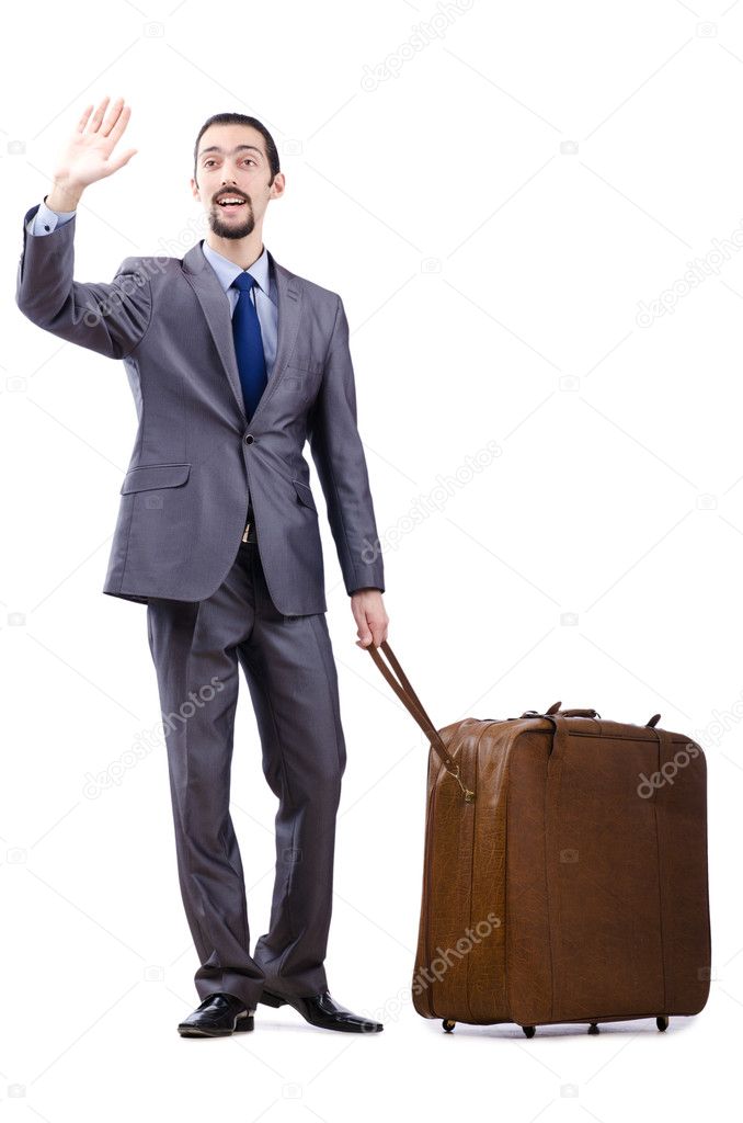 Business travel concept with businessman