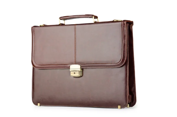 Concepto de negocio con maletín en blanco — Foto de Stock