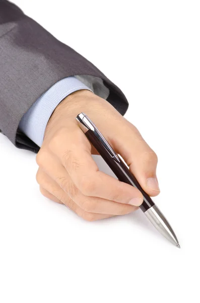 Επιχειρηματική ιδέα με το χέρι γραφής σε λευκό — Φωτογραφία Αρχείου