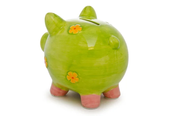 Piggy bank isolated on the white background — Stock Photo, Image