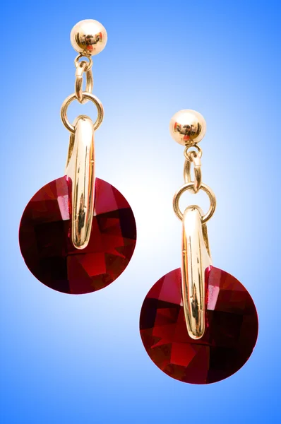 Jewellery concept with nice earrings — Stock Photo, Image