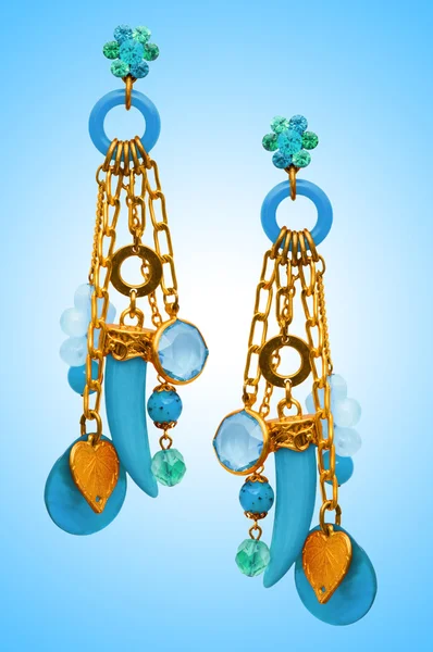 Jewellery concept with nice earrings — Stock Photo, Image