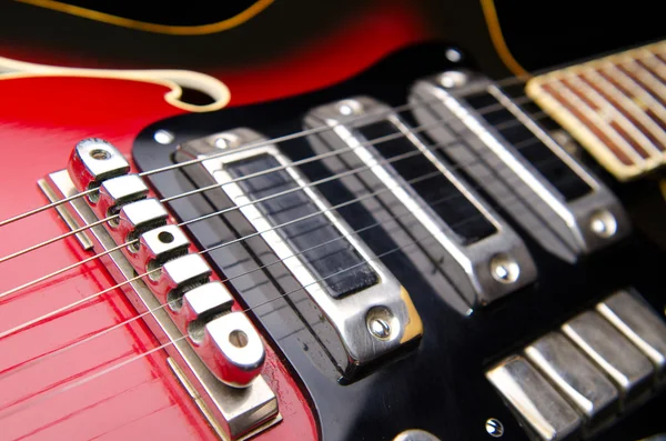 Close up de guitarra de música — Fotografia de Stock