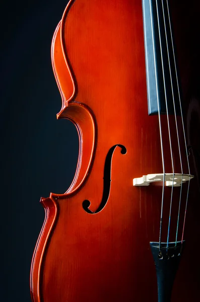 Musikkonzept - Nahaufnahme von Cello — Stockfoto