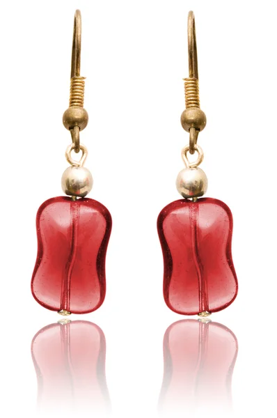 Smycken och mode koncept med örhängen — Stockfoto