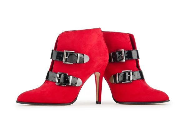 Schuhe und Geschenkbox im Modekonzept — Stockfoto