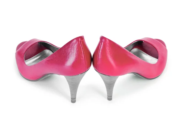 Röda kvinnligt skor i fashion-konceptet — Stockfoto