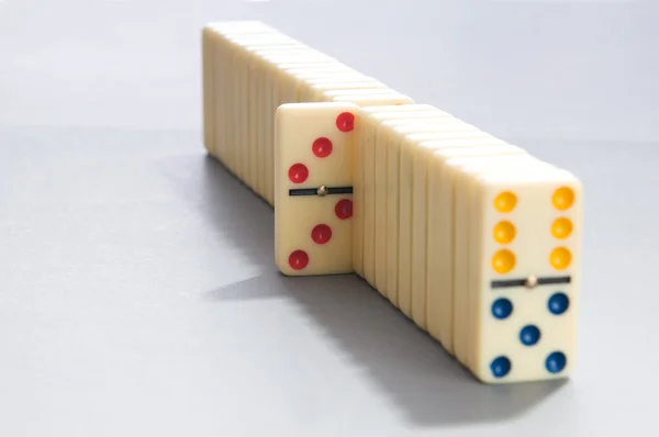 Efectul Domino cu multe piese — Fotografie, imagine de stoc