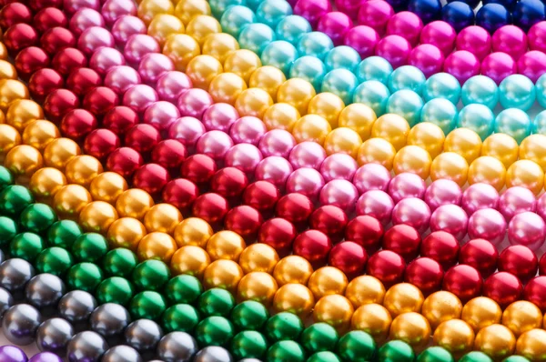 Astratto con collane di perle colorate — Foto Stock