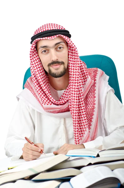 Concepto educativo con árabe joven —  Fotos de Stock