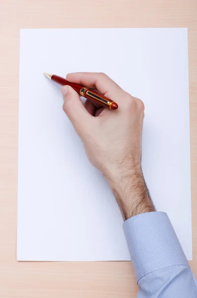 Hand skriva ett brev — Stockfoto