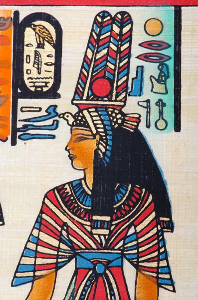 Ägyptisches Papyrus als Hintergrund — Stockfoto