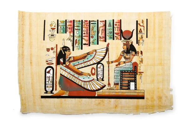 Egyptische papyrus als achtergrond — Stockfoto