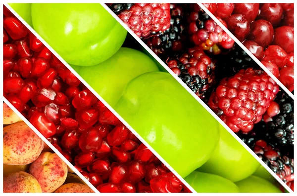 Conjunto de várias frutas e legumes — Fotografia de Stock