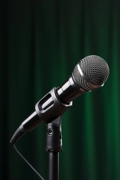 stock image Audio microphone against the background