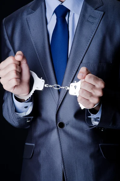 Businessman jailed for his crimes — Stock Photo, Image