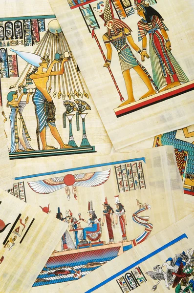 Egyptisk historia koncept med papyrus — Stockfoto
