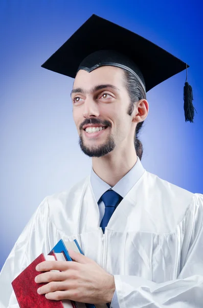 Ung manlig student examen — Stockfoto