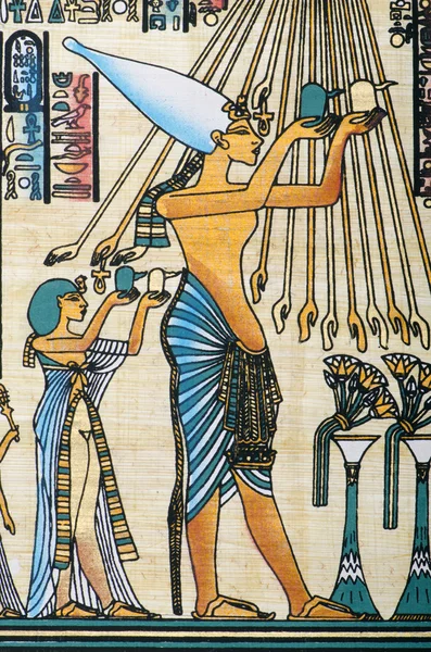 Egyptisk historia koncept med papyrus — Stockfoto