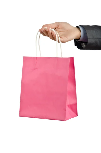 Christmas concept with shopping bag — Stock Photo, Image