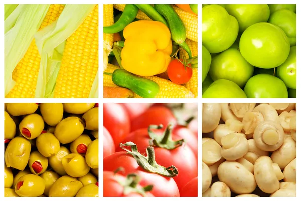 Çeşitli meyve ve sebzeler. — Stok fotoğraf