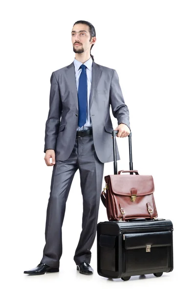 Uomo d'affari nei suoi giorni di viaggio — Foto Stock